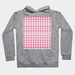 White and Pink Shades Zig Zag Design Hoodie